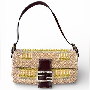 Vintage Fendi beaded baguette 1998